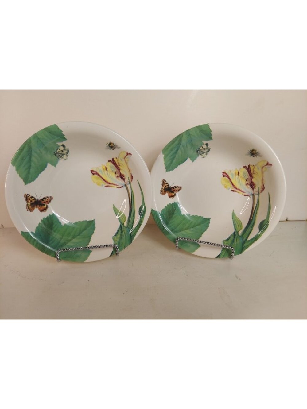 2 Spode Floral Haven Coupe Soup